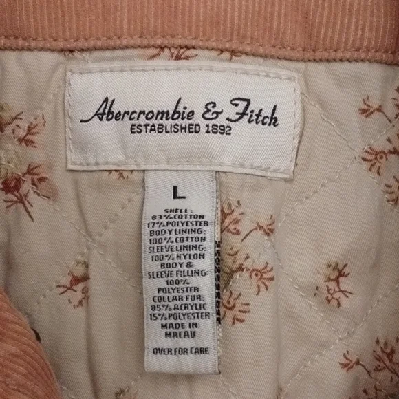 Abercrombie and Fitch woman's large corduroy jacket - Picture 2 of 3